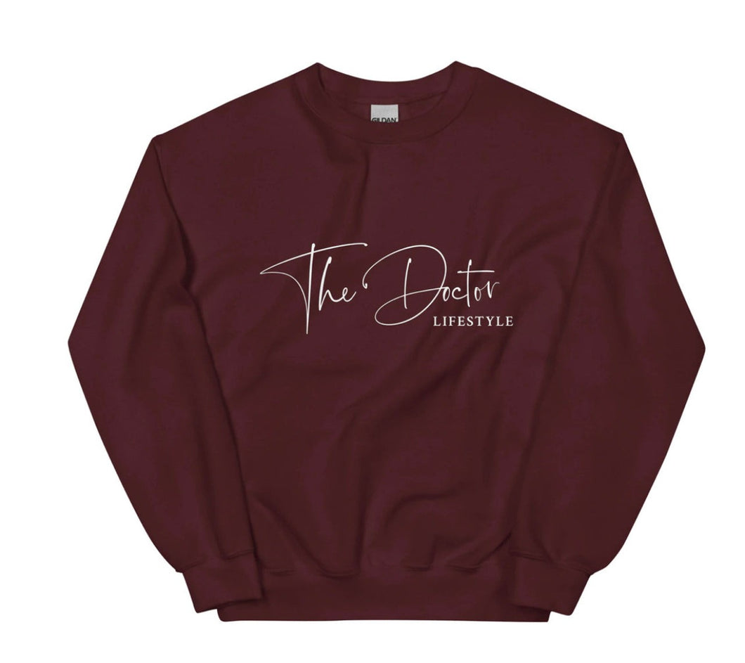 The Doctor Lifestyle Sweatshirt- Maroon