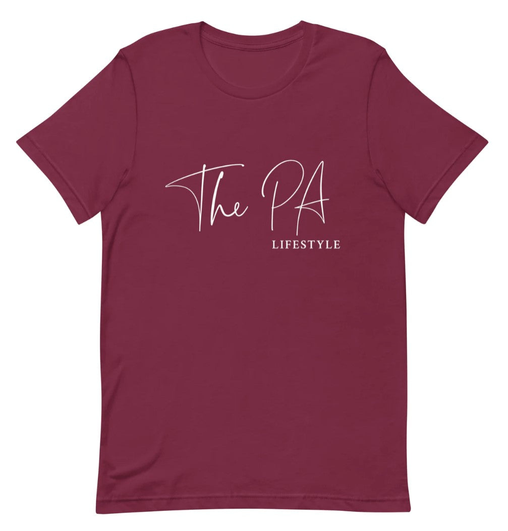 The PA Lifestyle Short Sleeve Shirt- Maroon